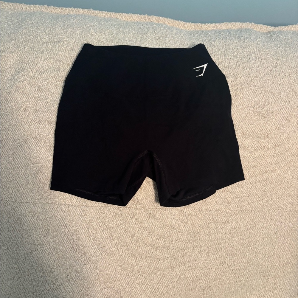 Black GymShark Shorts (cotton blend) size small